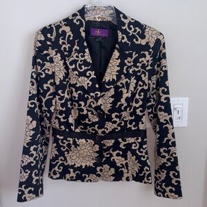 Designer cotton fitted jacket